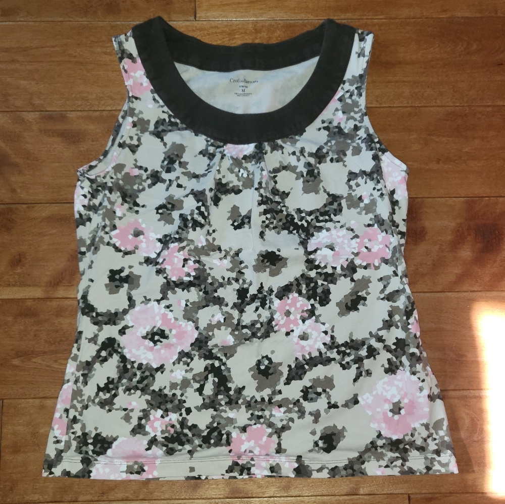 Croft & Barrow floral Stretch tank top blouse